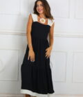 Vestido Largo Bicolor - Imagen 7
