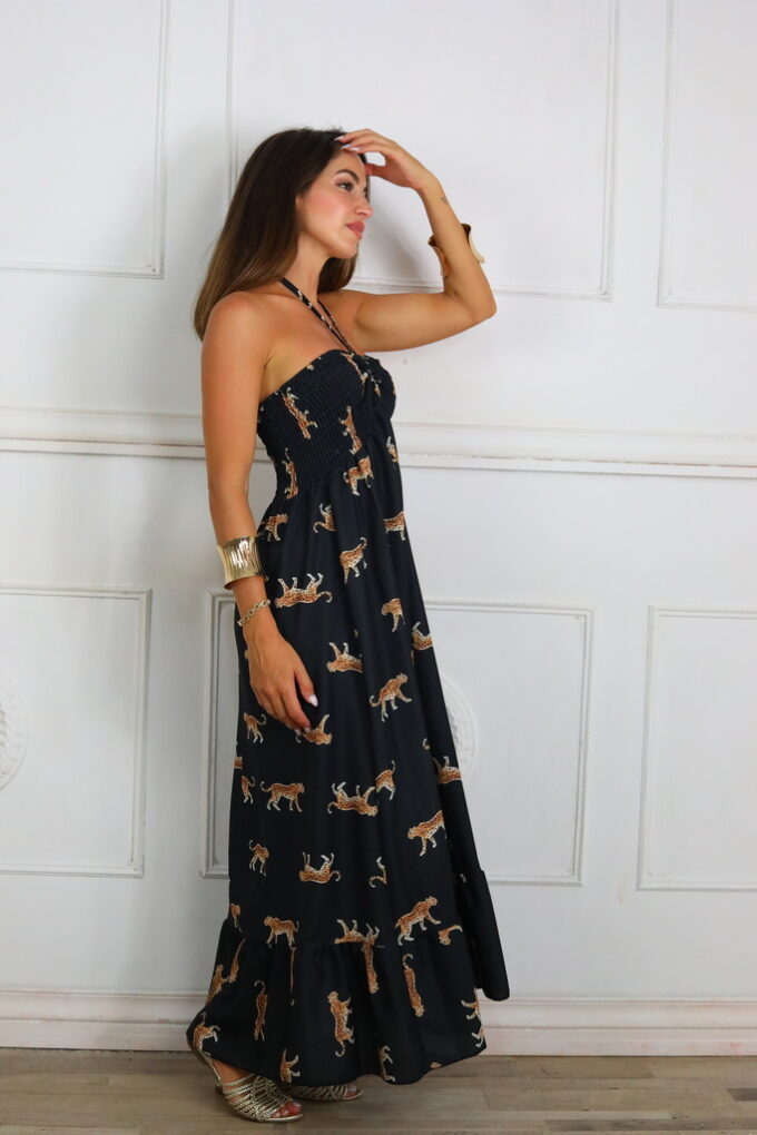 Vestido Fruncido Estampado