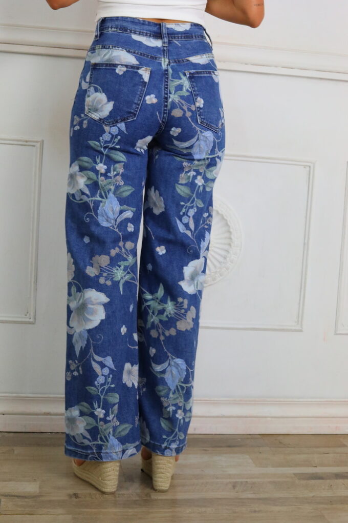 Vaquero Estampado Flores