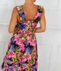 Vestido Fruncido Estampado - Imagen 5