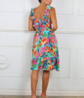 Vestido Fruncido Estampado - Imagen 11