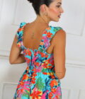 Vestido Fruncido Estampado - Imagen 12