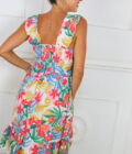 Vestido Fruncido Estampado - Imagen 18