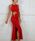 Vestido Licra Asimétrico