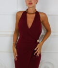Vestido Corto Asimétrico Hebilla - Imagen 6