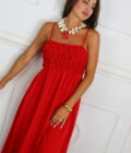 Vestido Largo Abullonado