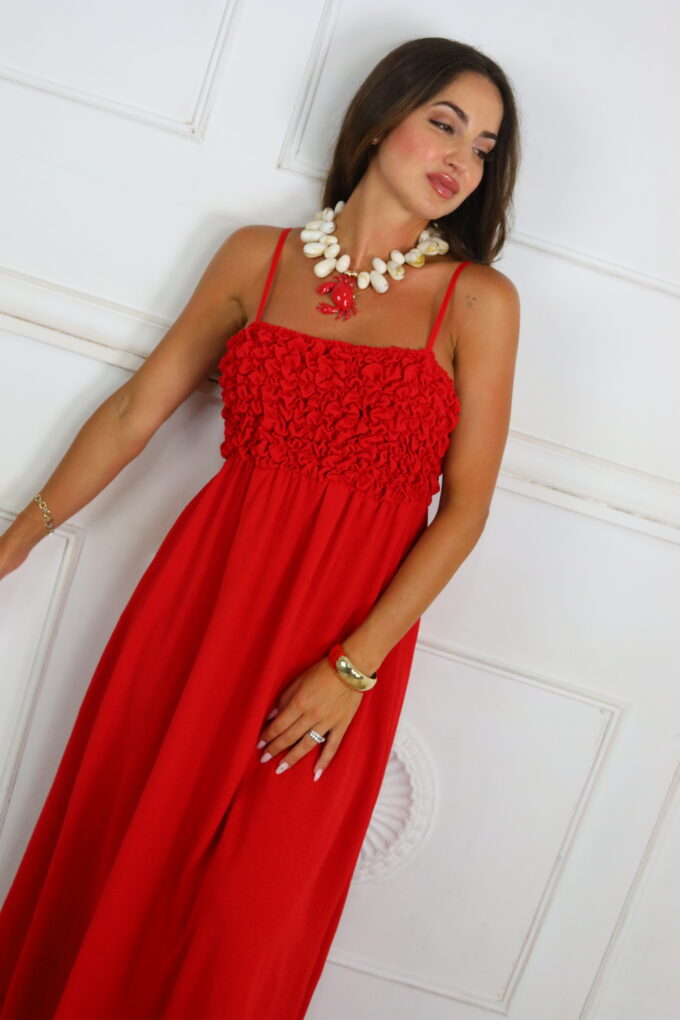Vestido Largo Abullonado