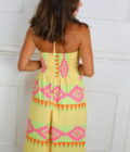 Vestido Fruncido Estampado - Imagen 5