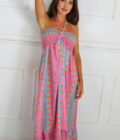 Vestido Fruncido Estampado - Imagen 15