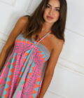 Vestido Fruncido Estampado - Imagen 17