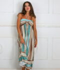 Vestido Fruncido Estampado