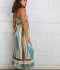 Vestido Fruncido Estampado - Imagen 9