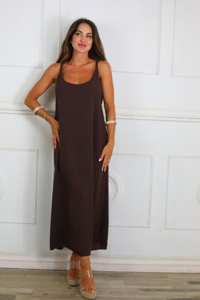 Vestido Largo Bolas Espalda