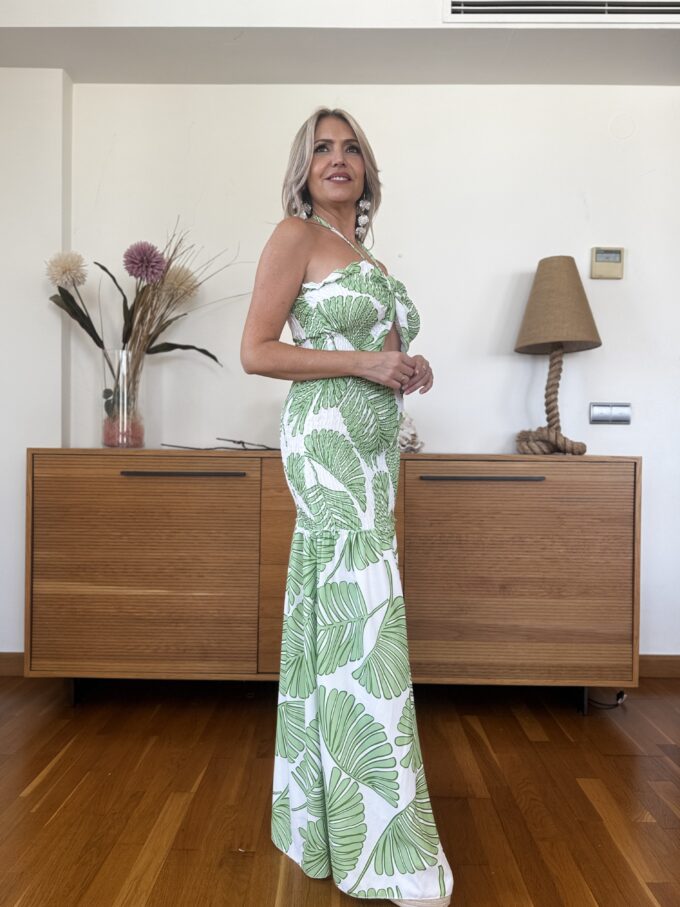 Vestido Fruncido Estampado