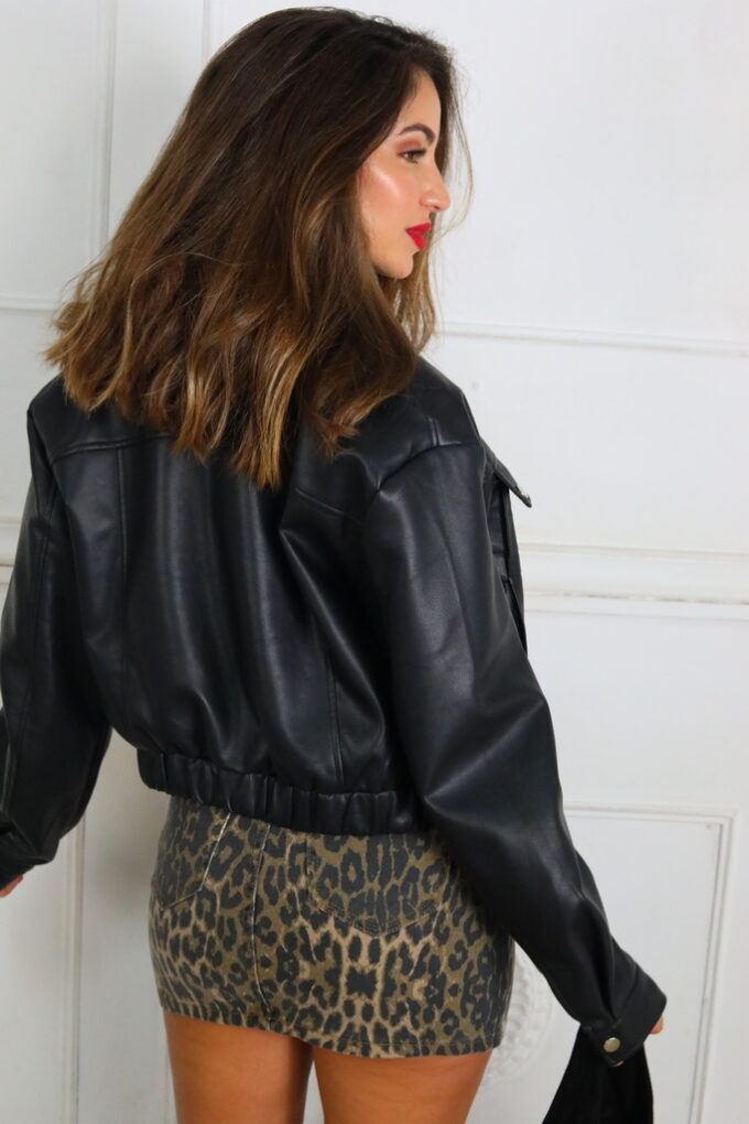 Chaqueta Polipiel Bomber