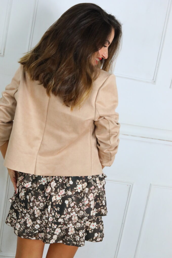 Chaqueta Antelina Solapa