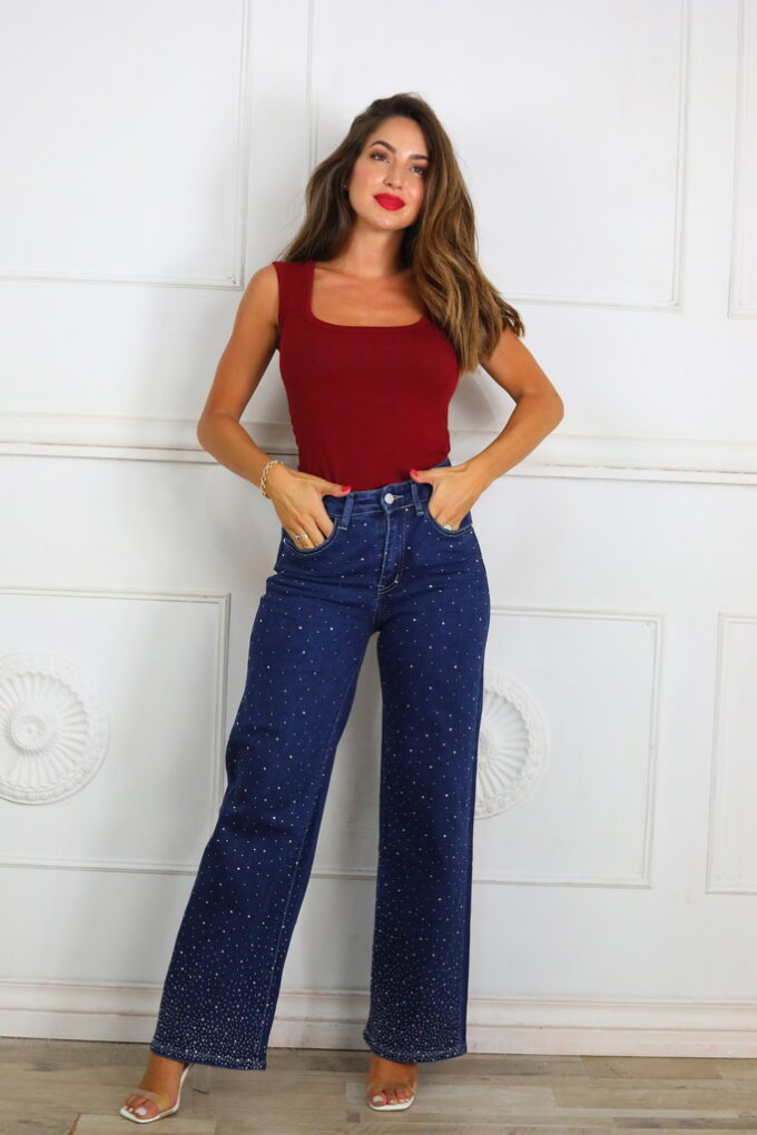 Vaquero Wide Leg Brillos