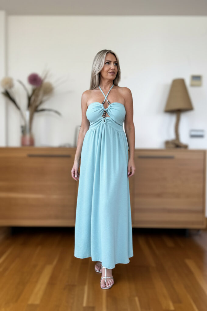 Vestido Cascos Bolas Metal