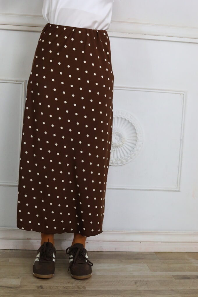 Falda Satén Lunares