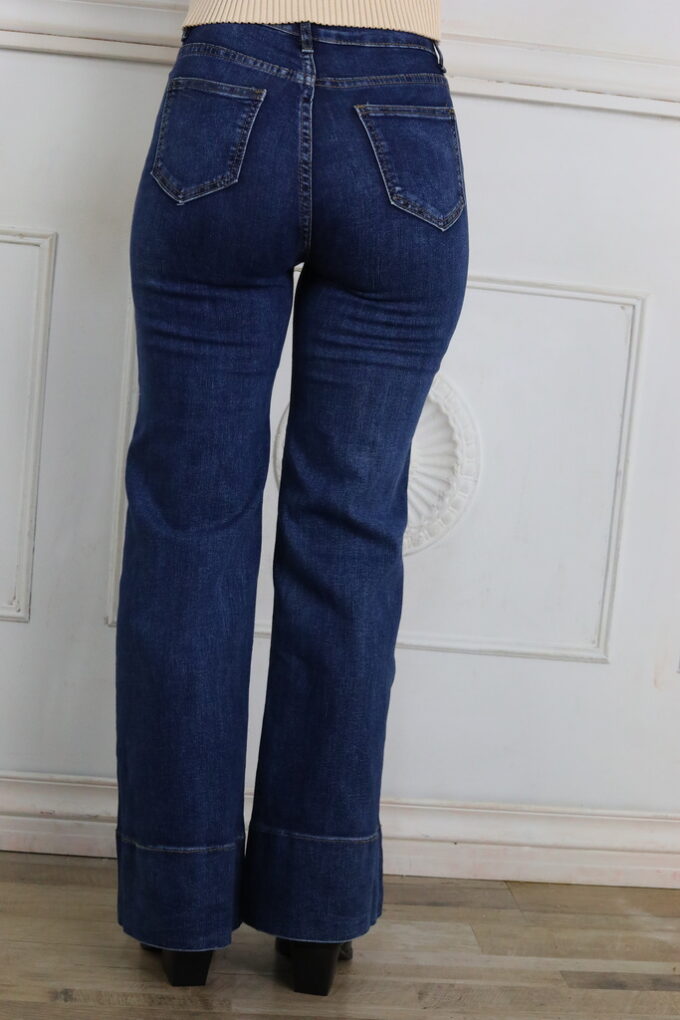 Vaquero Dobladillo Ancho