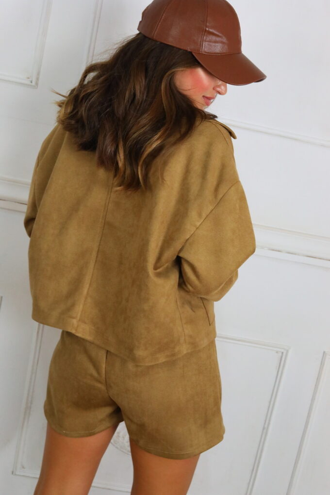 Cazadora Antelina Bolsillos