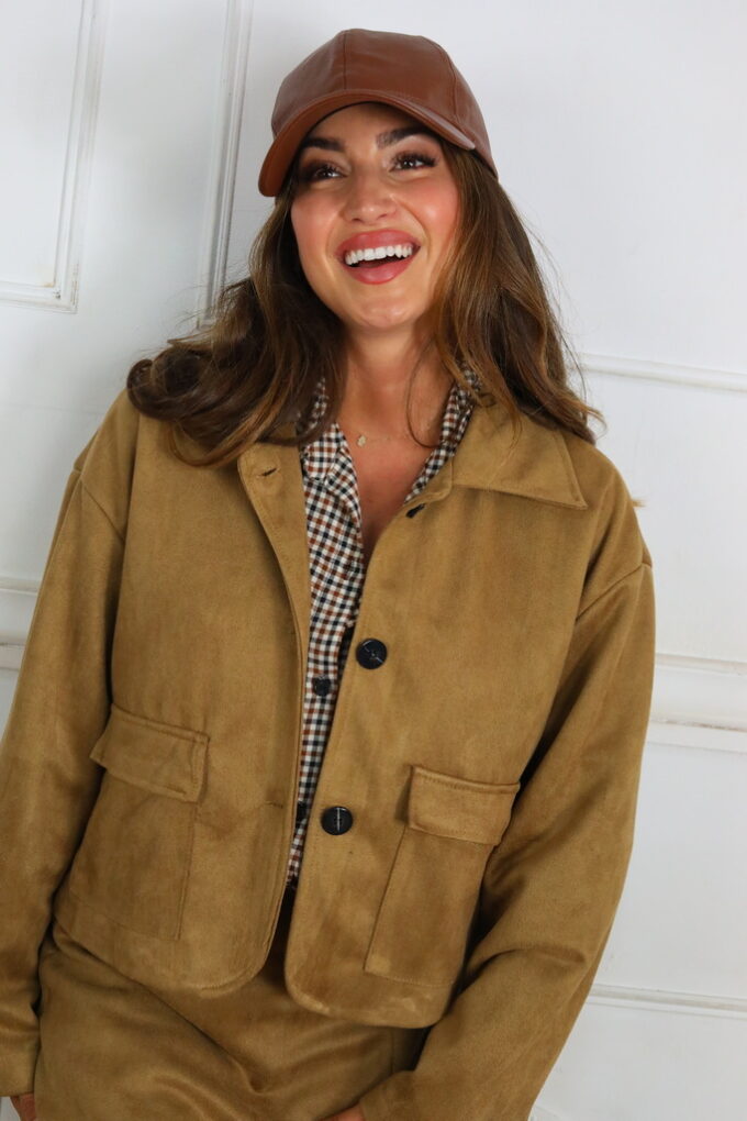 Cazadora Antelina Bolsillos