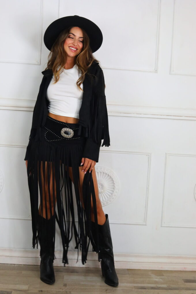 Chaqueta Antelina Flecos