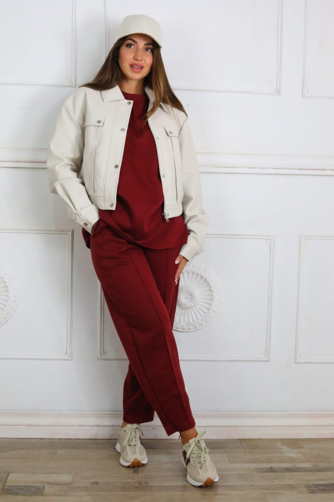 Chaqueta Polipiel Bomber