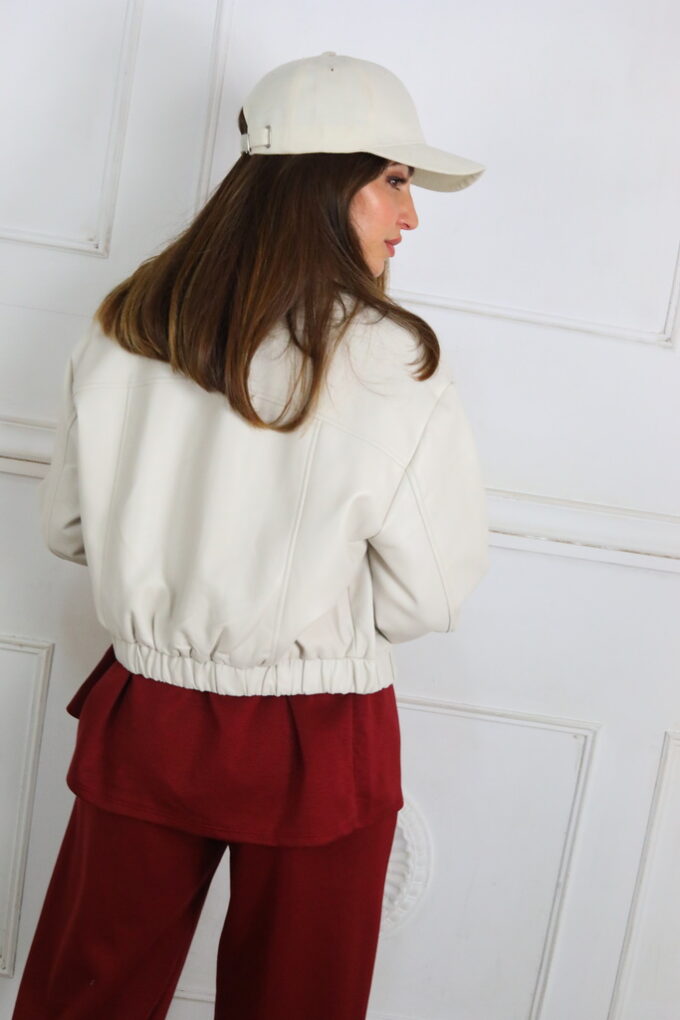 Chaqueta Polipiel Bomber