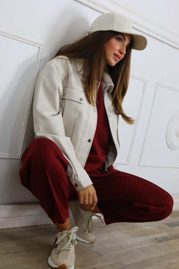 Chaqueta Polipiel Bomber