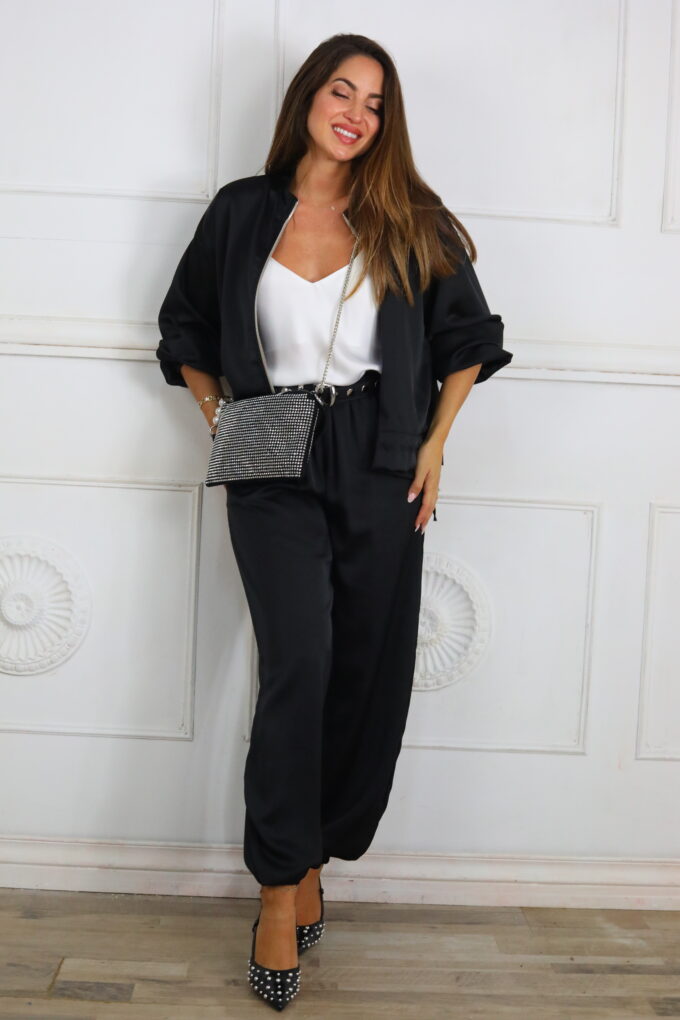 Pantalon Raso Básic - Única, Negro