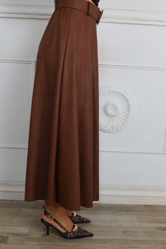 Falda Polipiel Cinturón