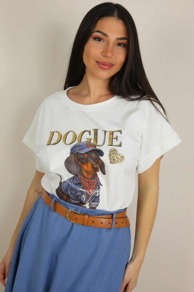 Camiseta Estampada Perro