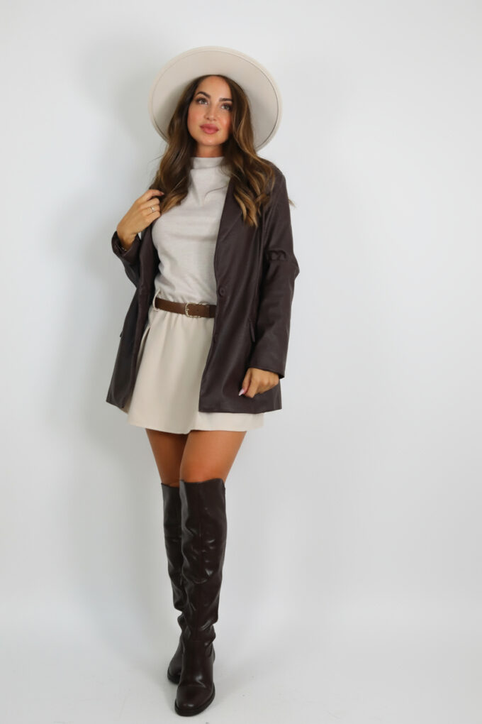 Vestido Doble Tejido Cinturón