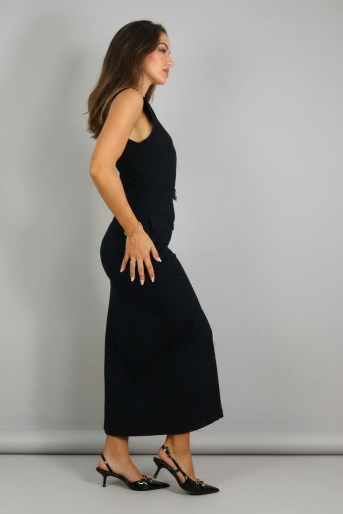 Vestido Largo Botones