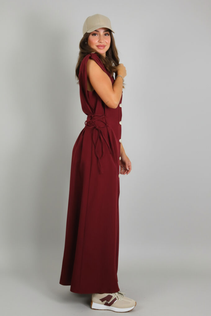 Vestido Camisero Cordones