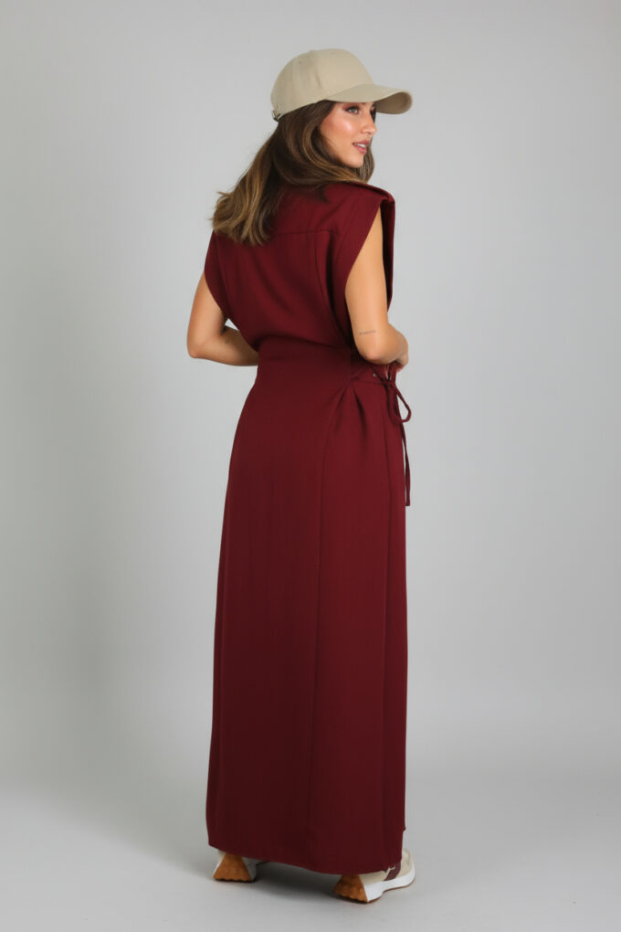 Vestido Camisero Cordones