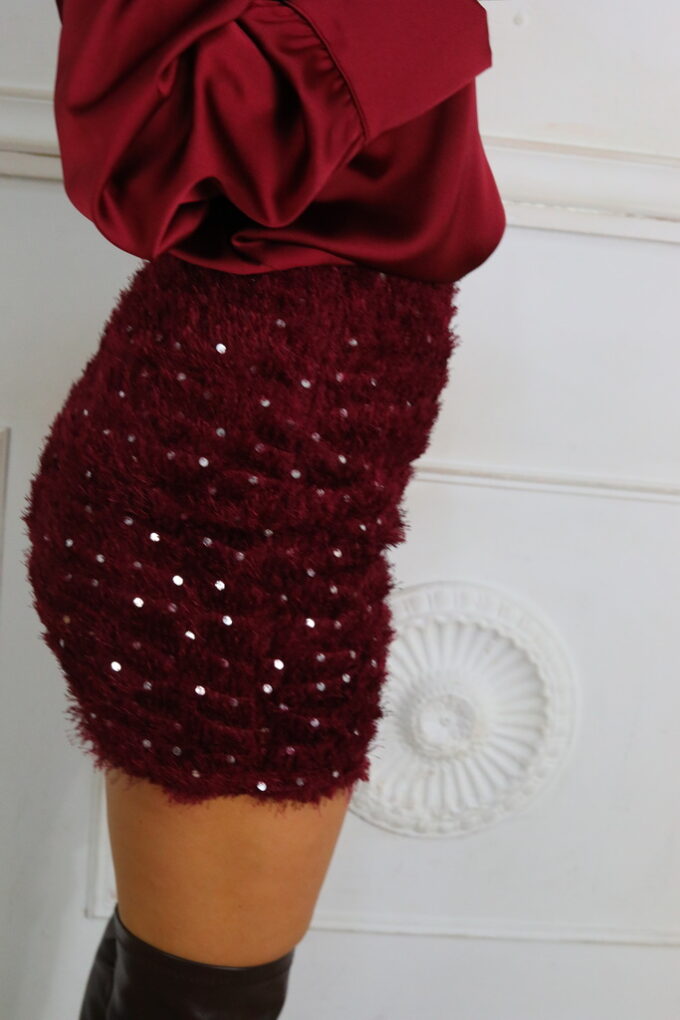 Falda Lentejuelas Corta