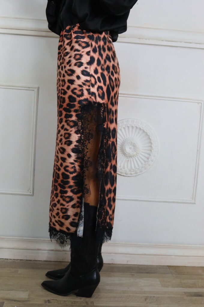 Falda Print Encaje