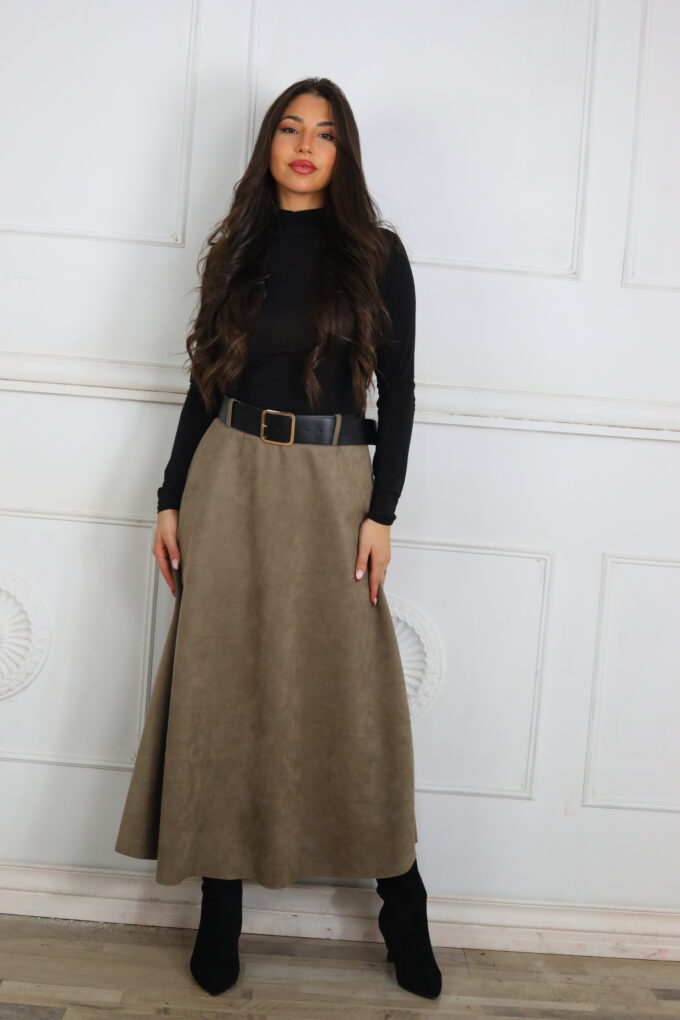 Falda Antelina Cinturón