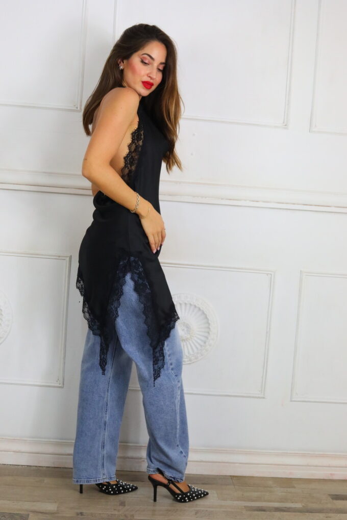 Lencera Asimétrica Encaje