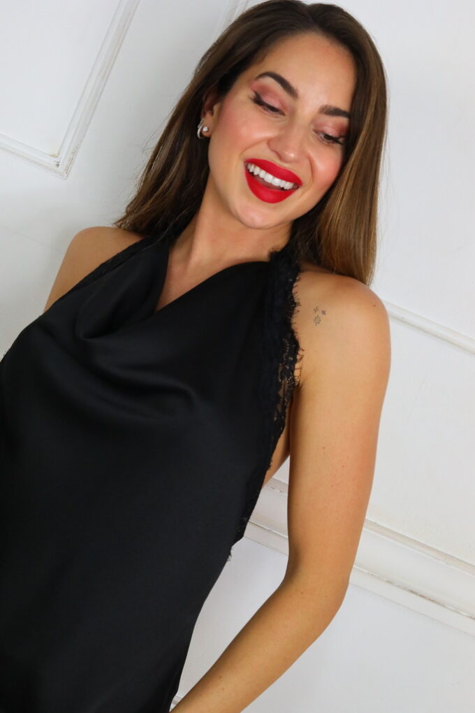 Lencera Asimétrica Encaje