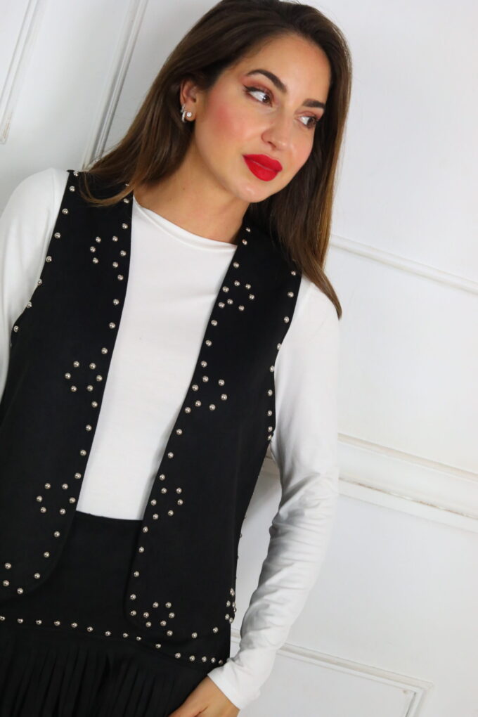 Chaleco Antelina Tachuelas