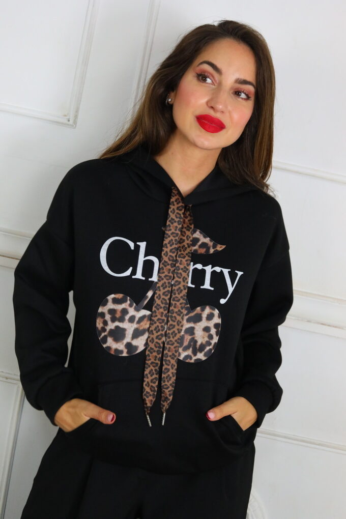 Sudadera Estampado Cerezas