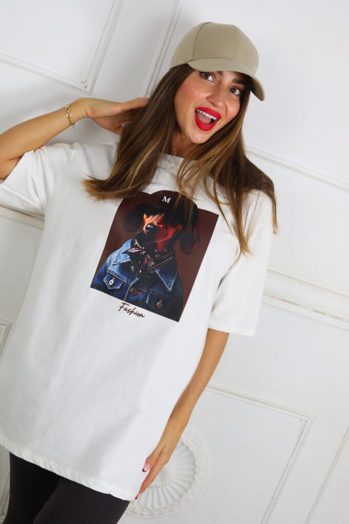 Camiseta Oversize Estampada