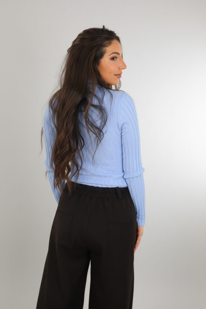 Jersey Acanalado Cuello Medio