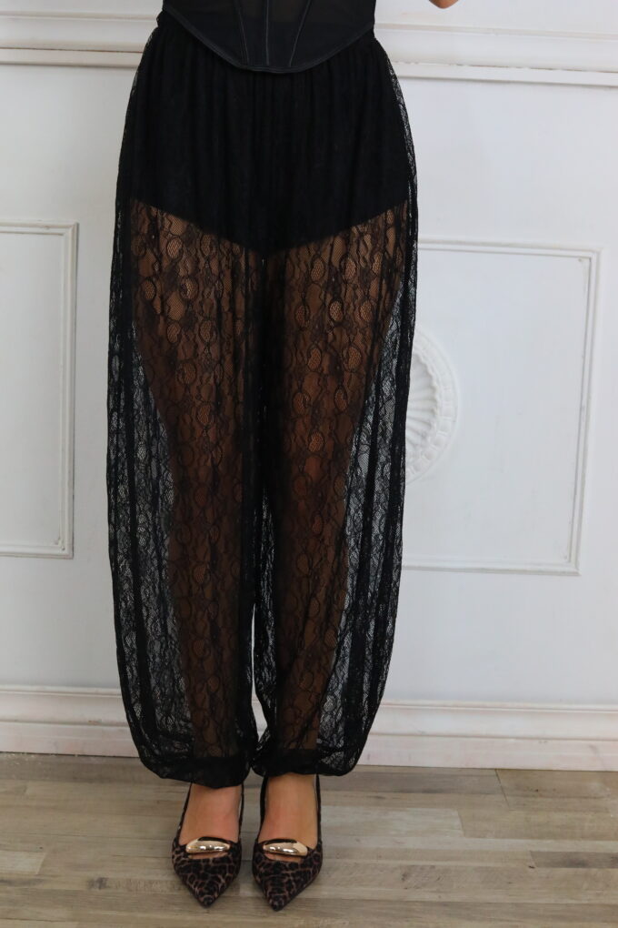 Pantalon Balloon Encaje