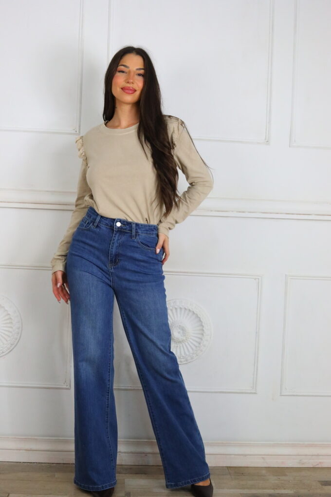 Camiseta Algodón Volantes