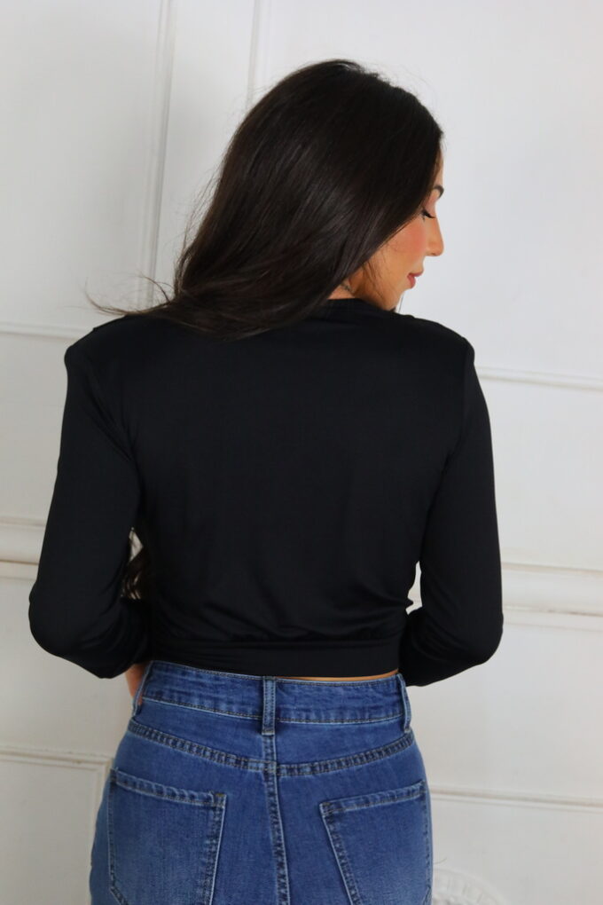 Blusa Hebilla Pliegues