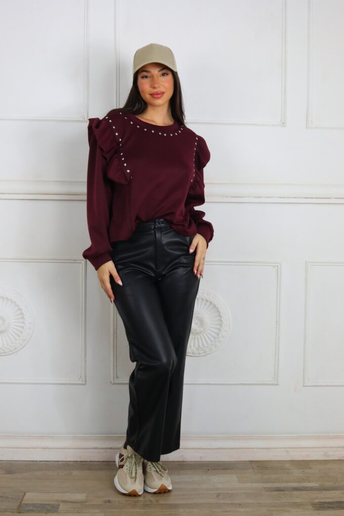 Pantalón Polipiel Cropped